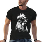 Rooster Chicken Sunglasses  Trendy Pattern T-Shirt
