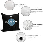 Pan American World Airways Pan Am Soft Washable Throw Pillow