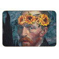 Van Goh Starry Night Sunflowers  Long-Lasting Bath Mat