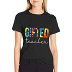 Gifted Teacher Women Tie Dye Back To School Appreciation Day  Relaxed-fit T-Shirt