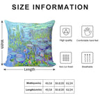 Water Lilies MoneT Soft Multiple Sizes Throw Pillow
