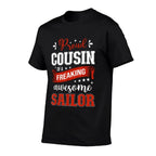 Proud Cousin of A Freaking Awesome Sailor  Heathered Texture T-Shirt