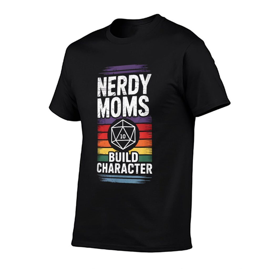 Nerdy Moms Build Character RPG Fantasy Game Lover  Affordable Price T-Shirt