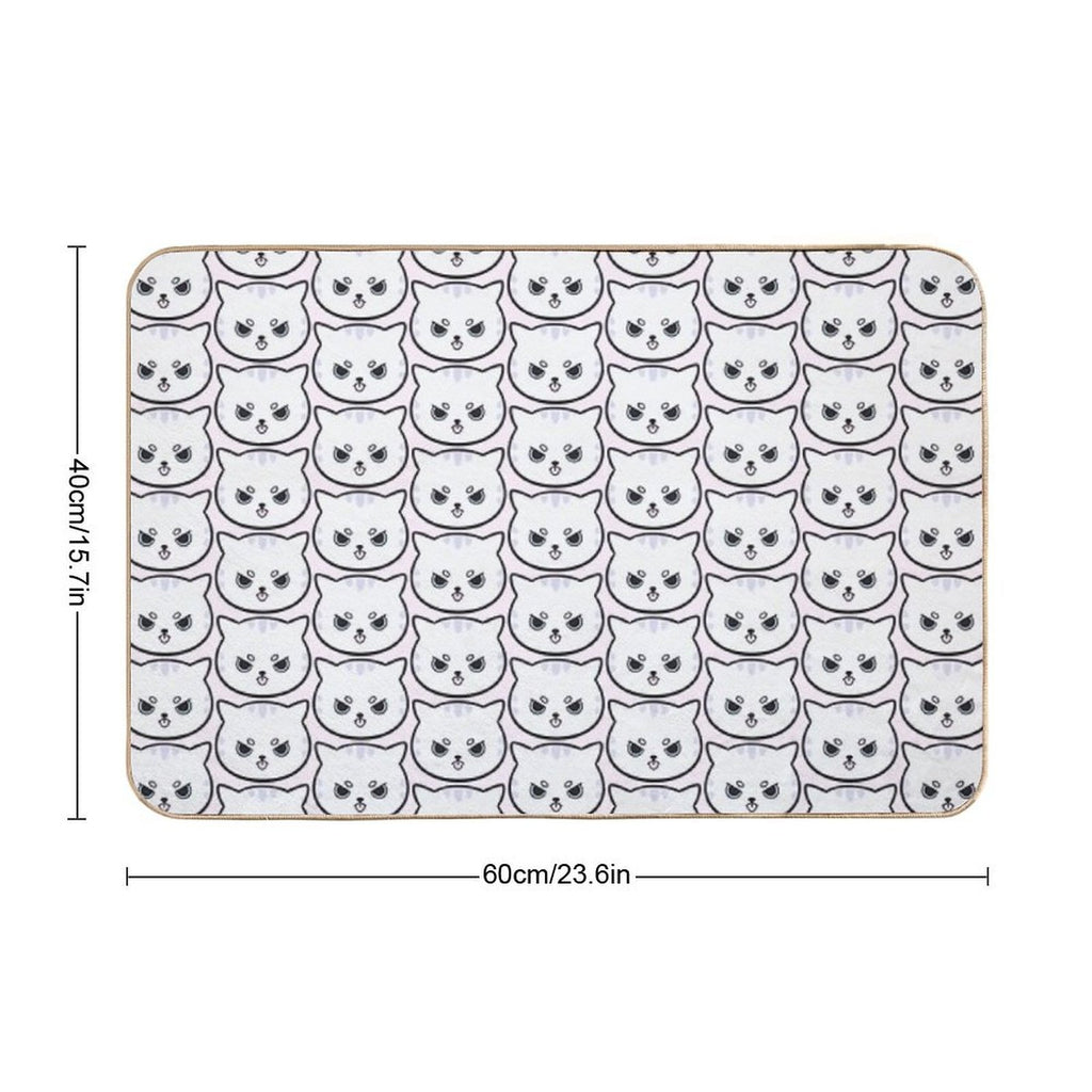 Grumpy Monday Kitty  Nikury  Anti-Trip Bath Mat