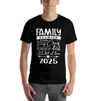 Retro 2025 Family Reunion A Little Bit Of Crazy Funny Family  Trendy Pattern T-Shirt