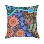 River Gathering Soft Easy Maintenance Throw Pillow