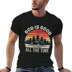 Vintage Retro God Is Good All The Time Christian  Soft T-Shirt