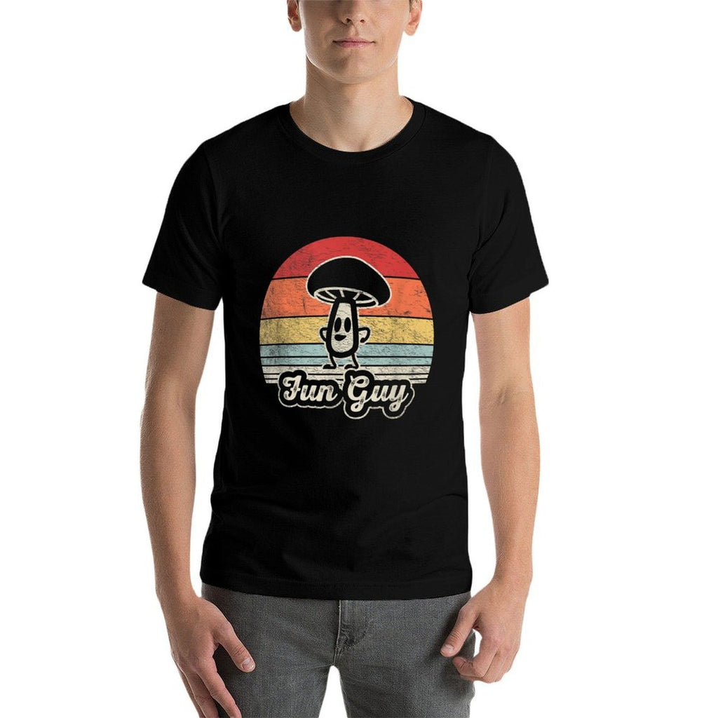 Vintage Fun Guy Fungi Funny Mushroom Fungus Humor  Eco-friendly Material T-Shirt