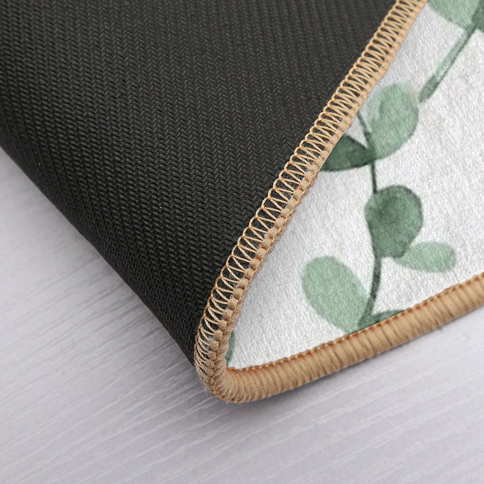 Simple Eucalyptus Pattern  Repositionable Bath Mat