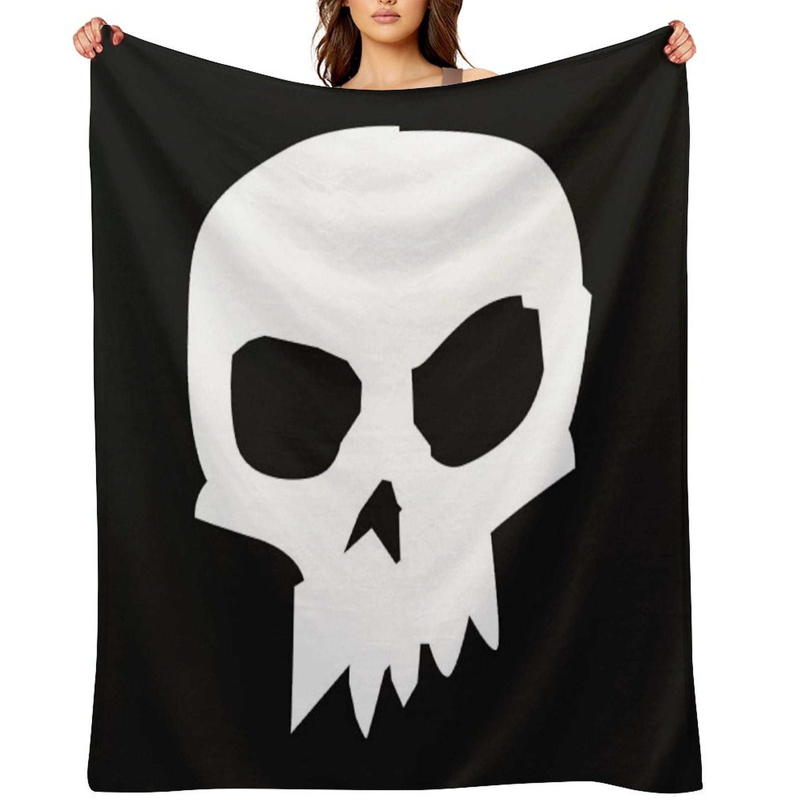 Sid Phillips Skull All-season Throw Blanket