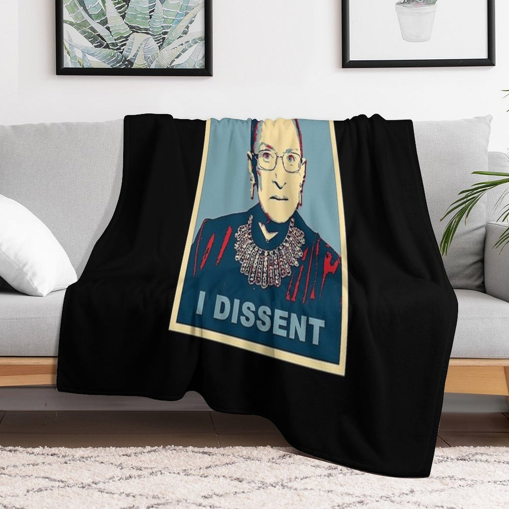 Notorious RBG I DISSENT Quick-dry Throw Blanket