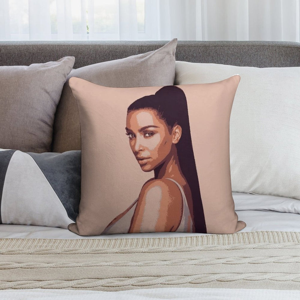 Kim Kardashian Exclusive Merch Soft Ultra-Soft Texture Throw Pillow