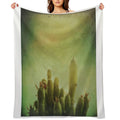 Cactus in My Mind Velvety-soft Throw Blanket