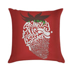 Strawberry Fields Forever Soft Ultra-Soft Texture Throw Pillow