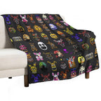 Five Nights at Freddy's - Pixel Art - Multiple Characters New Set Quick-dry Throw Blanket