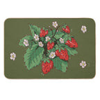 Strawberry Frog in Green  Long-Lasting Bath Mat