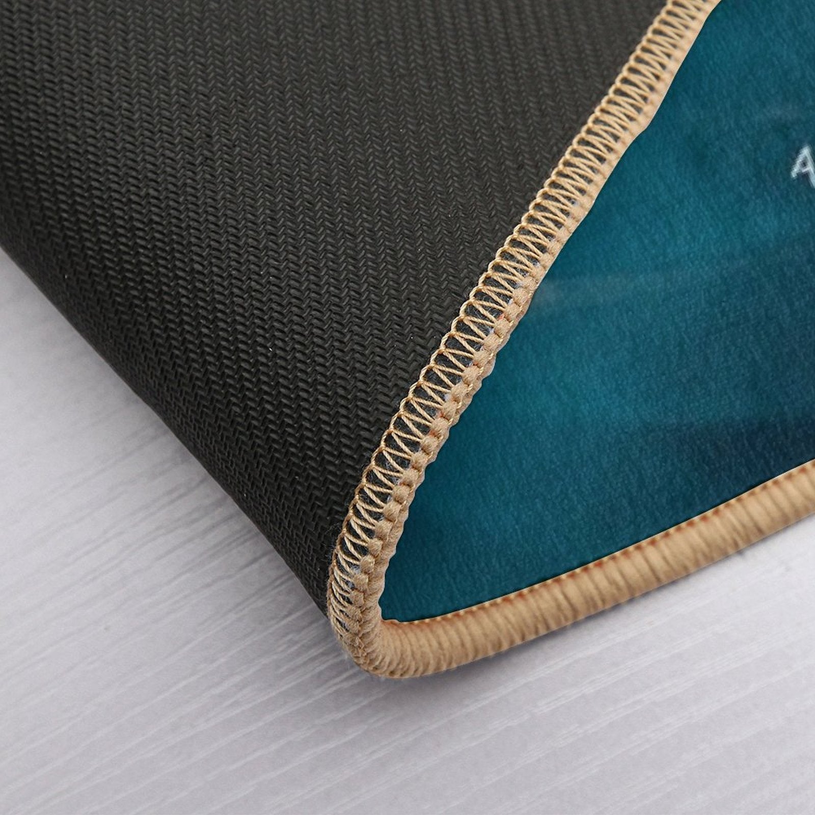 One Wave At A Time - Abstract Art - Inspirational Quote with Ocean, Sea Inspired - Morgan Harper Nichols  Odorless Bath Mat