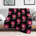 Dateline Keith Heart Quick-dry Throw Blanket