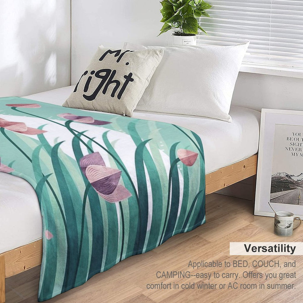 Rabbit, Resting Travel-friendly Throw Blanket