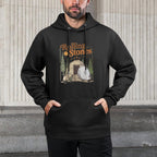 The Stone Was Rolled Away He Is Alive Retro Christian Easter Machine Washable Hoodie