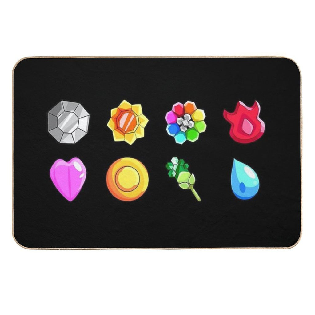 Kanto Badges  Long-Lasting Bath Mat