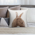 Bunny Tail, Baby Rabbit, Baby Animals Art Print by Synplus Soft Style Accent Throw Pillow