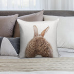 Bunny Tail, Baby Rabbit, Baby Animals Art Print by Synplus Soft Style Accent Throw Pillow