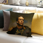 Nicolas Cage Soft Short Plush Fabric Throw Pillow