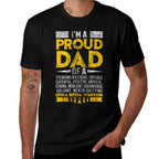 Im Proud Dad of Spina BIFIDA Warrior Motivational  Fade-proof Color T-Shirt