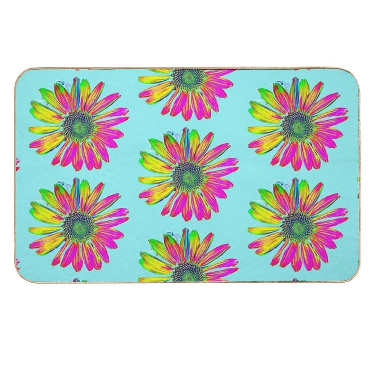 Fancy George Flower of TeamBob  Slip-Resistant Bath Mat