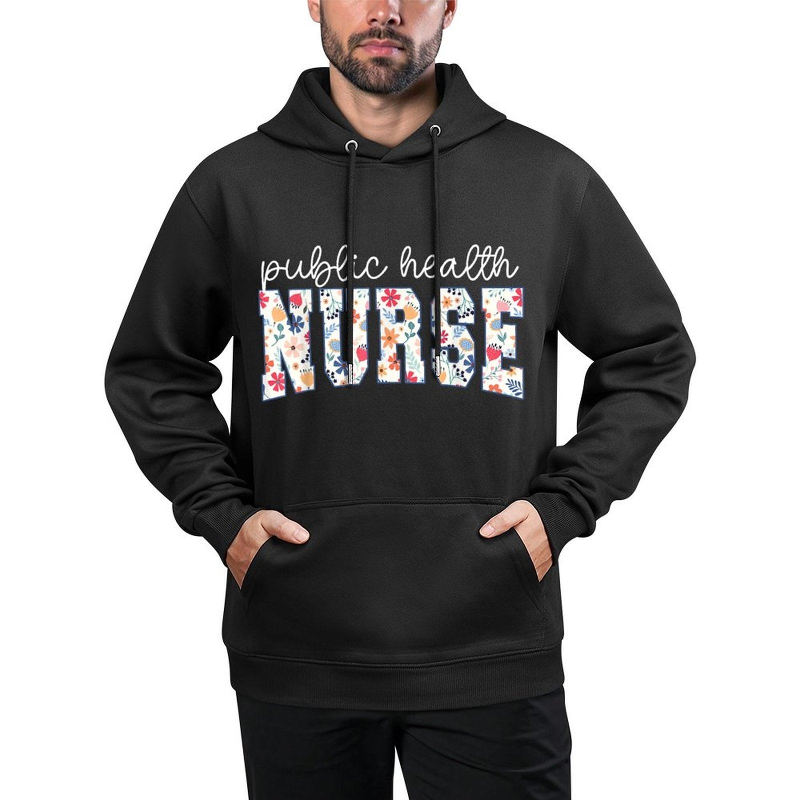Public Health Nurse Floral Groovy Public Health Nursing Unisex Design Hoodie