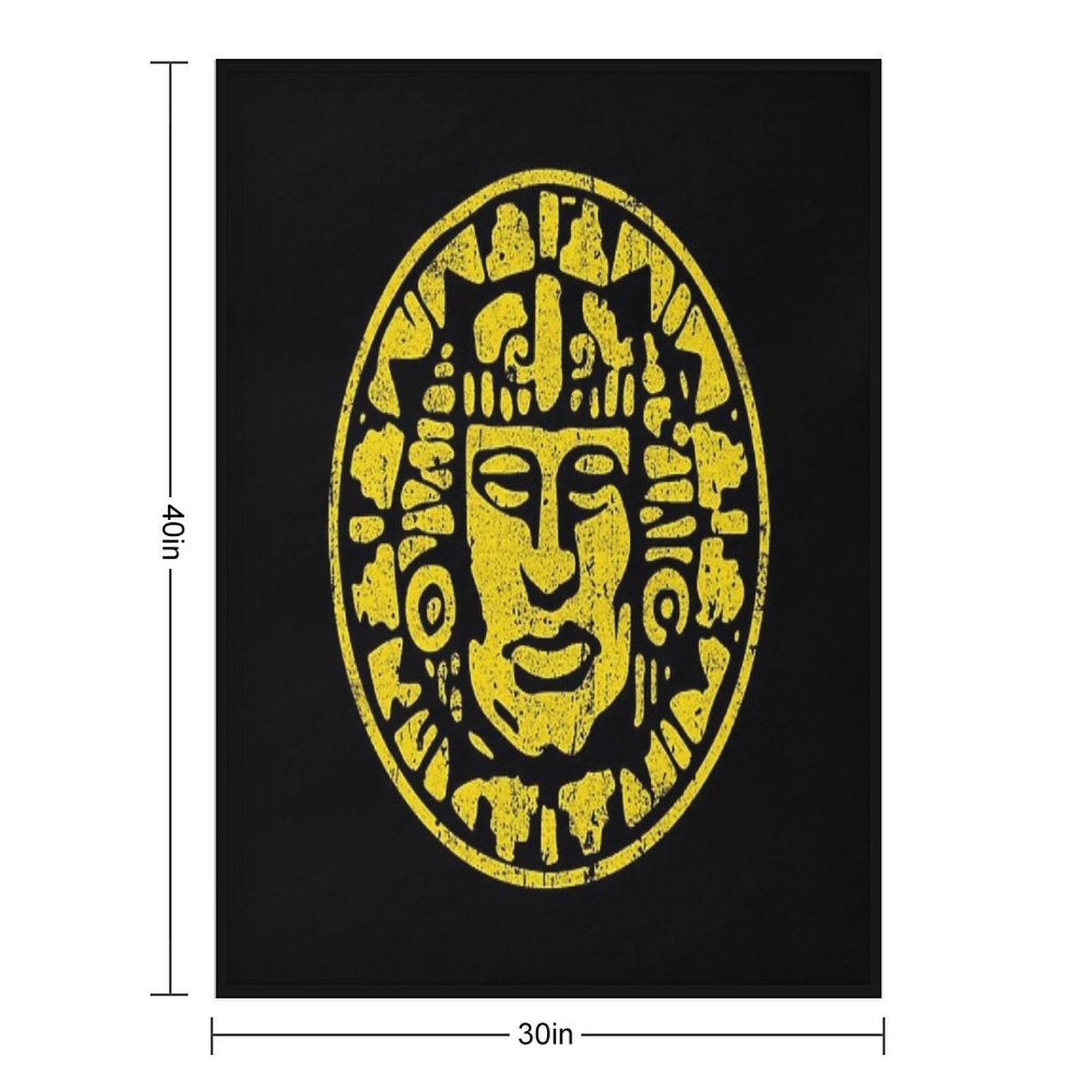 Olmec Anti-pilling Throw Blanket