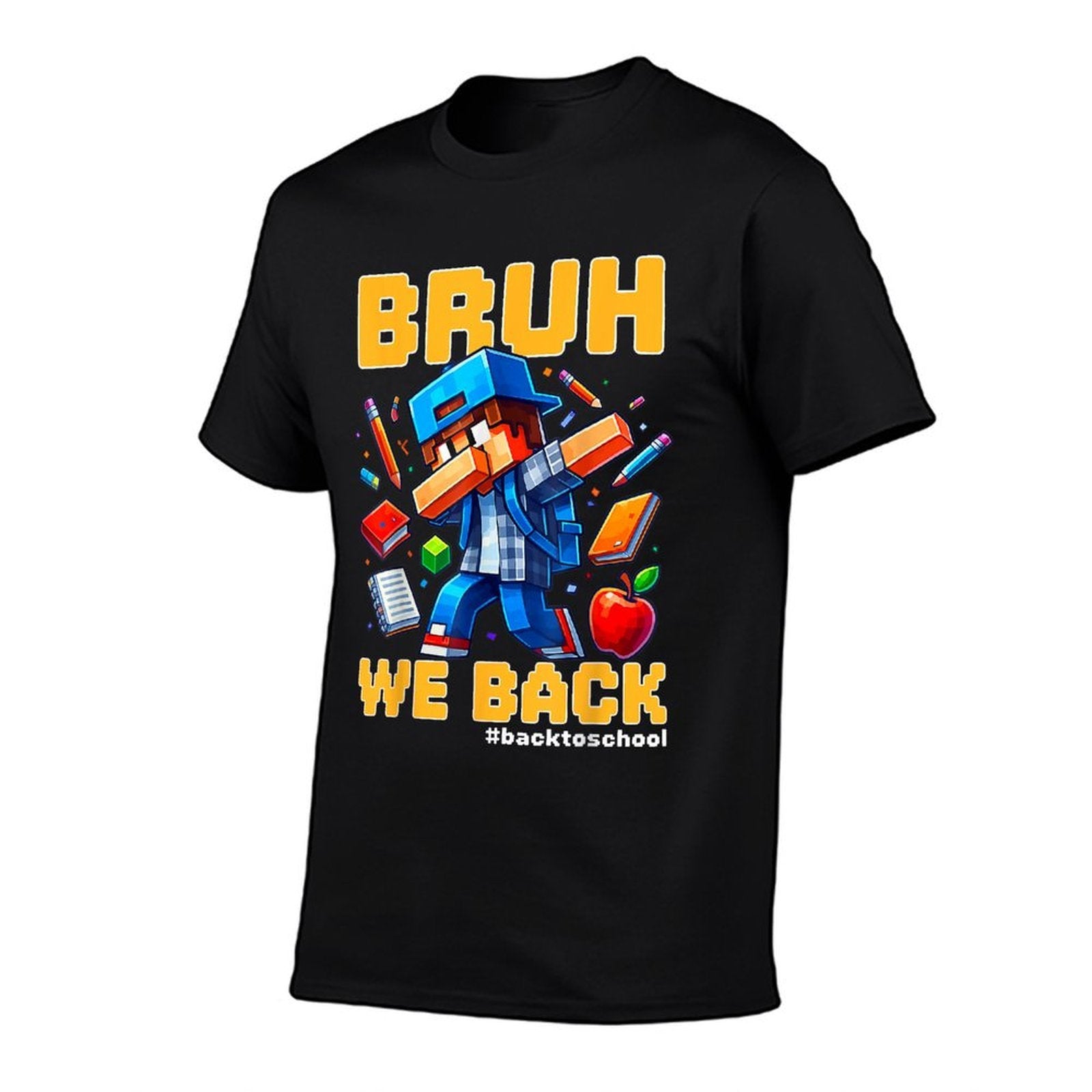 Bruh We Back Funny Video Game Back To School Boys Kids Gamer  Durable T-Shirt