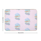 Ocean Sea Pink Full Moon Phase Water Witch  Odorless Bath Mat
