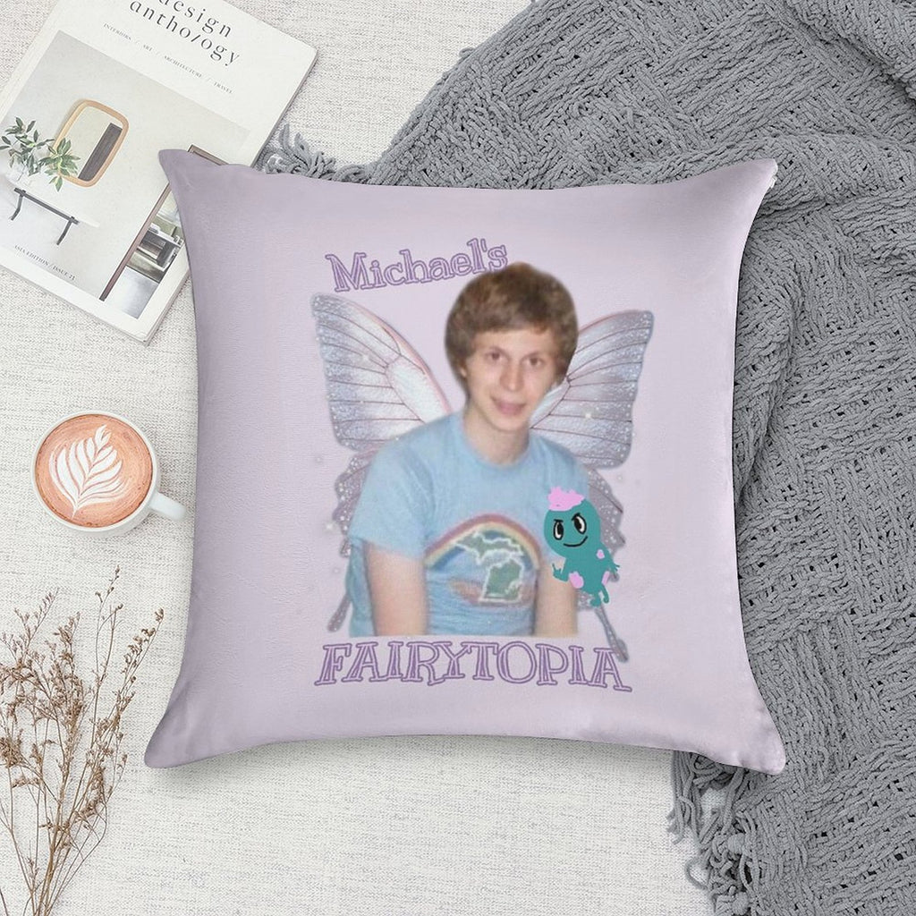 Michael Ceras Fairytopia3 Soft High-Density Material Throw Pillow