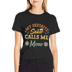 My Favorite Sailor Calls Me Meme Funny Sailing Grandma Retro  Moisture-wicking T-Shirt