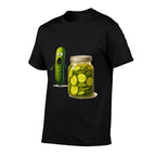 Funny Screaming Pickle Cucumber Jar Joke  Relaxed-fit T-Shirt