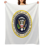 United States Presidential Seal. Seal of The President of The United States Quick-dry Throw Blanket