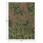 German Eichenlaub Summer Camo Ww2 Easy Care Throw Blanket