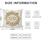 GOLDEN SRI YANTRA (white Background) Soft Style Accent Throw Pillow