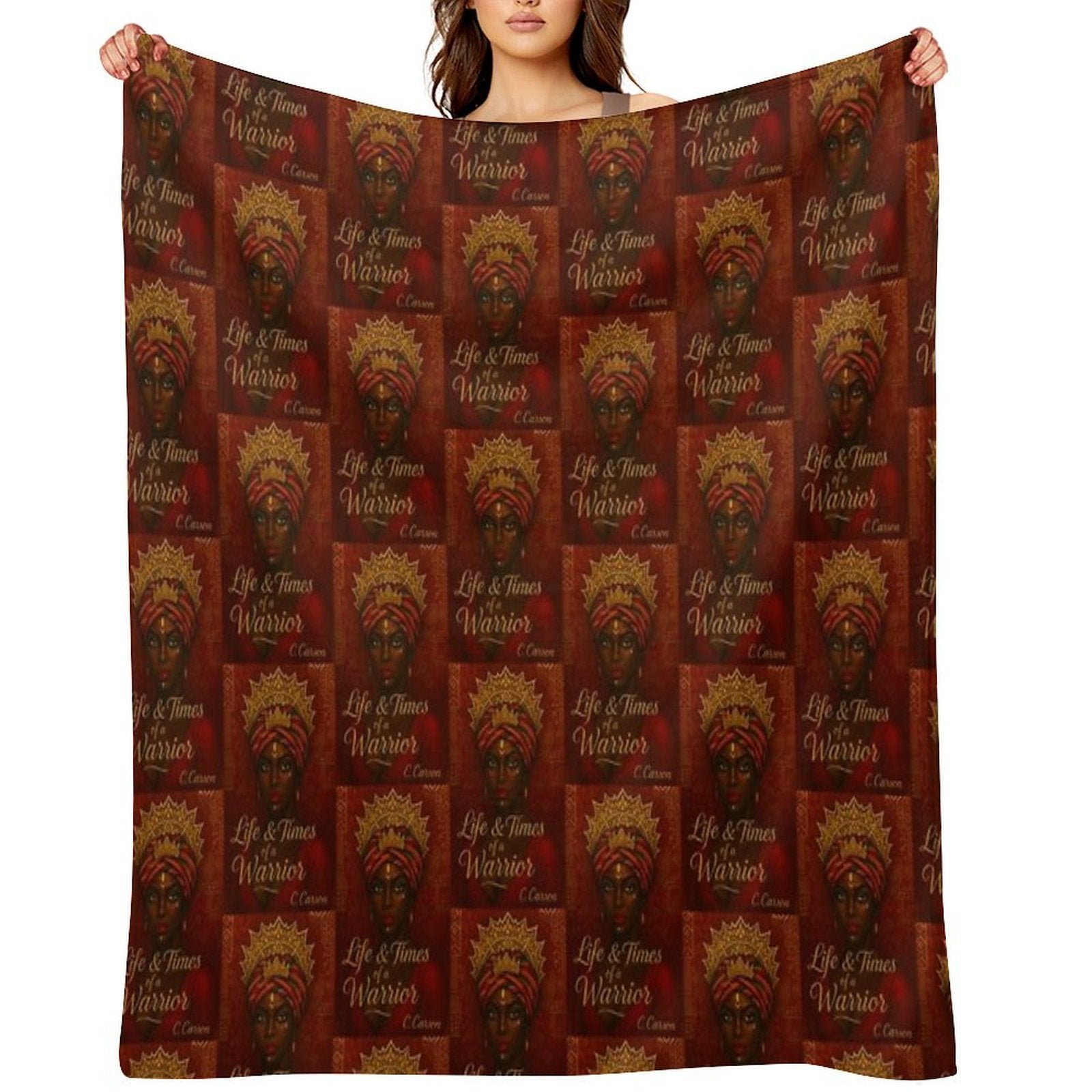 Life And Times of A Warrior 2 Plush Throw Blanket