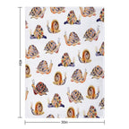 Snail Collection Compact Throw Blanket