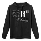 I'm Legally An Adult Is Hilarious Funny 18th Birthday Medium-Weight Fabric Hoodie