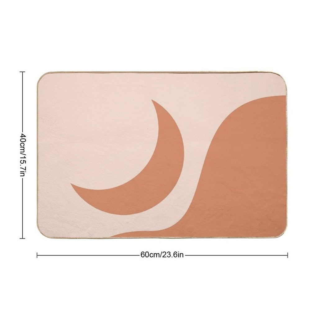 Orange Moon  Dirt-Trapping Bath Mat