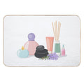 Wellness And Spa Still Life Concept, Vector Illustration  Eco-Friendly Bath Mat