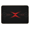 Black And Red Pattern  Long-Lasting Bath Mat