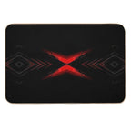 Black And Red Pattern  Long-Lasting Bath Mat