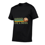 Sourdough Like A Boss Retro Sourdough Bread Baker Quote Meme  Eco-friendly Material T-Shirt
