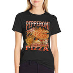 Funny Pepperoni Pizza Oddly Specific Meme Bootleg Graphic  Stretchy T-Shirt