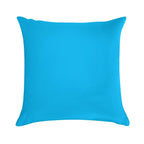 Deep Sky Blue  Solid Sky Blue  Plain Deep Sky Blue Soft High-Density Material Throw Pillow